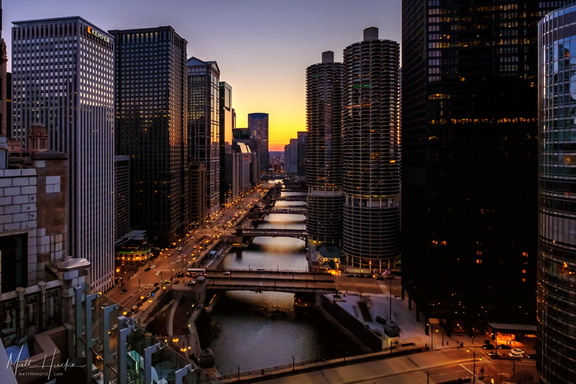 A river runs through Chicago