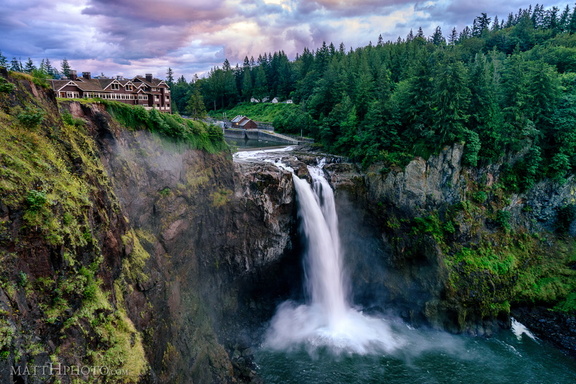 Snoqualmie Falls on a July Evening