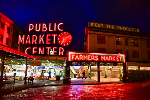 Pike Place Market Neon