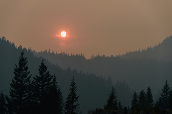 Red Sun at Rainier