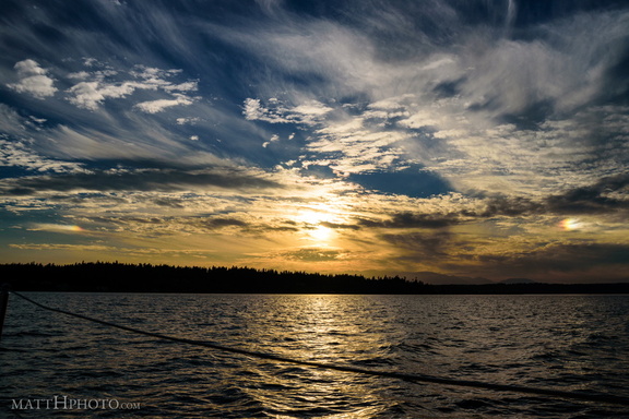 Sun Dogs over Puget Sound