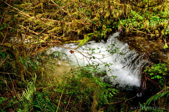 The smaller part of Cascade Falls