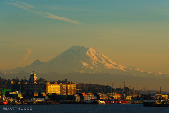Rainier, seen from the ferry